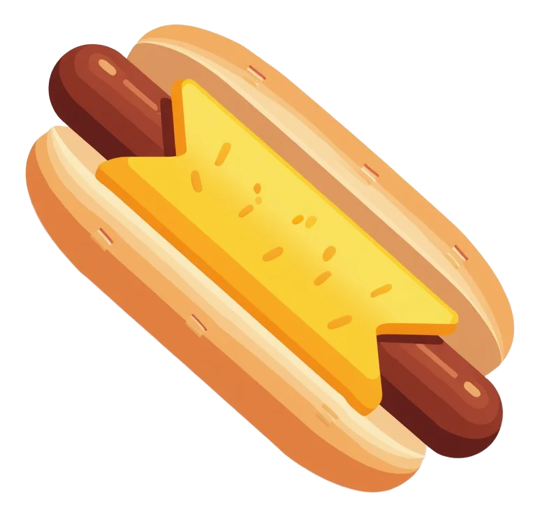 Cheese Dog (bun + meat only)