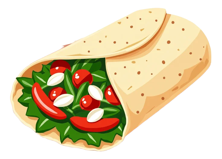 Vegan Chilli Salad Wrap