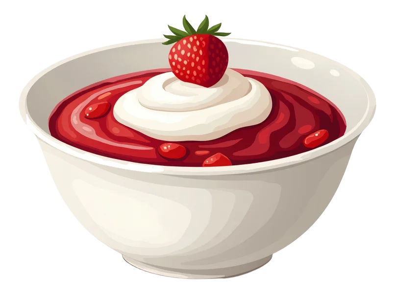 Fat Free Greek Style Yoghurt with Strawberry Compote
