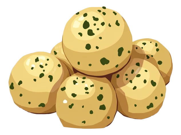 Loaded Pesto Dough Balls GF