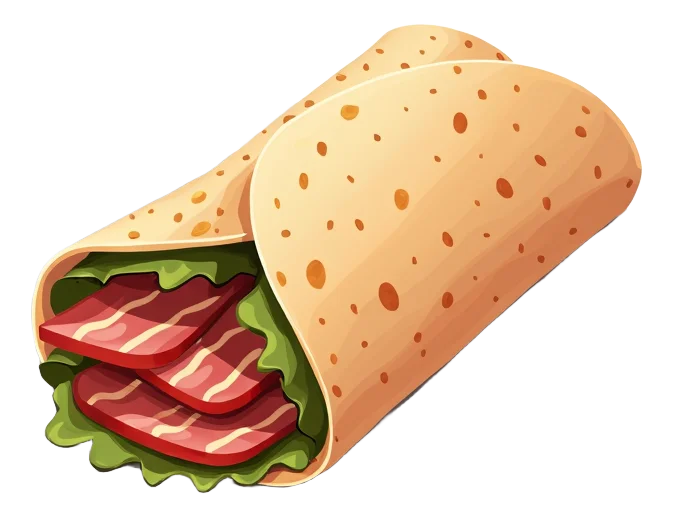 Grilled BBQ & Bacon Wrap