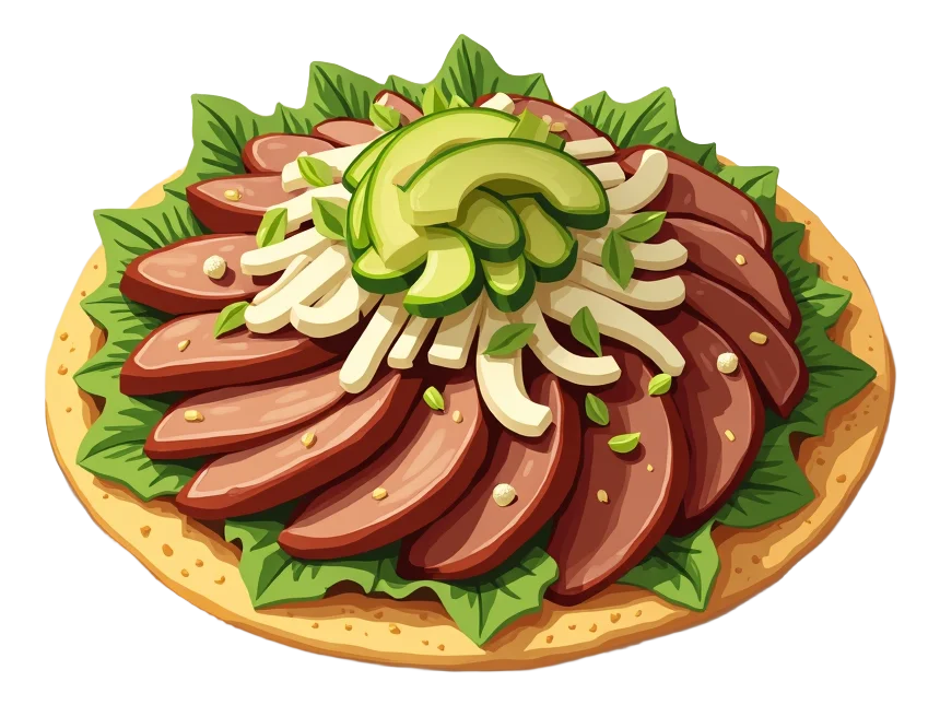 Savory Pork Carnitas Tostada Salad