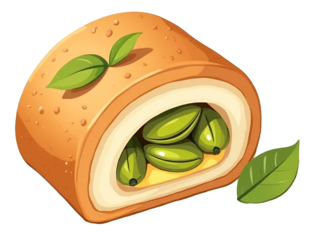 Pistachio Scroll