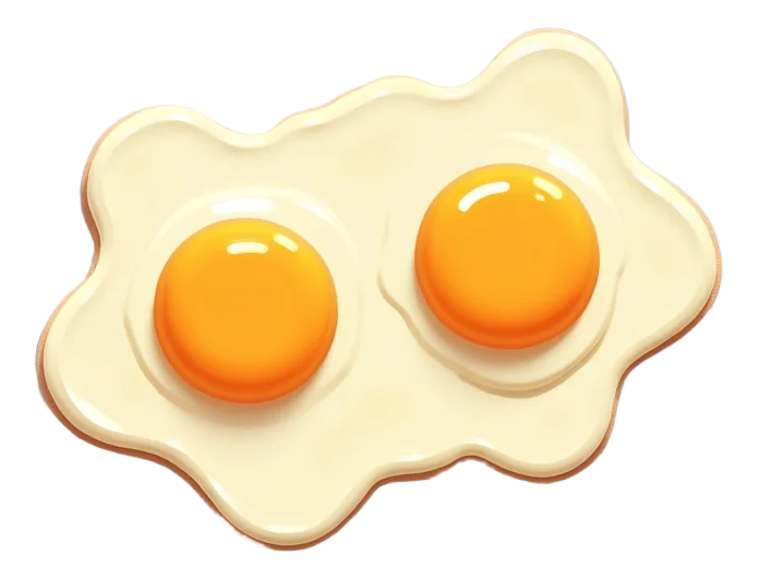 2 Fried Eggs