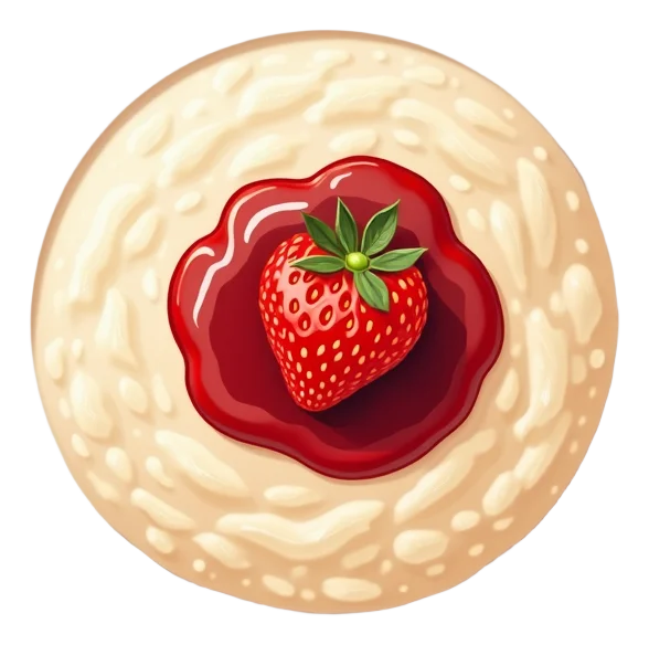 Porridge with Strawberry Jam