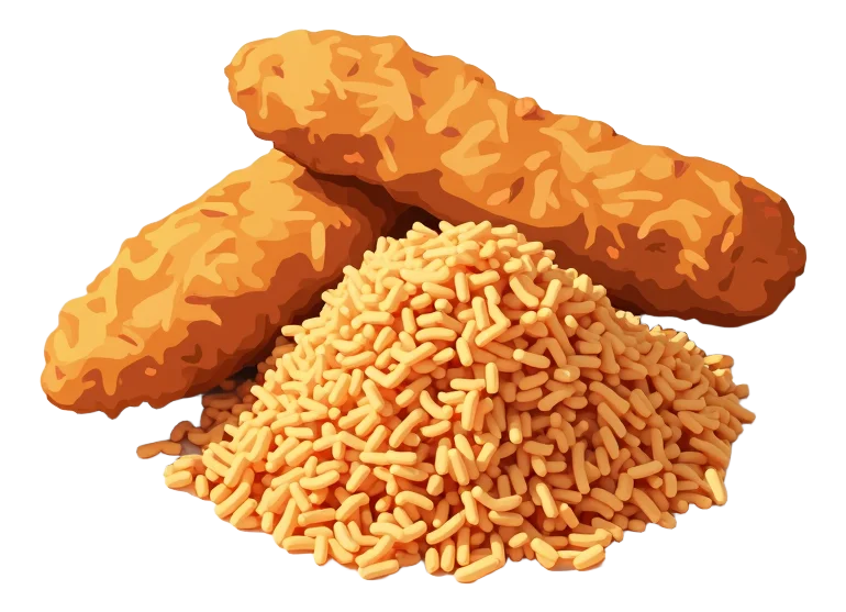 Southern-Fried Chicken Strips - Spicy Rice