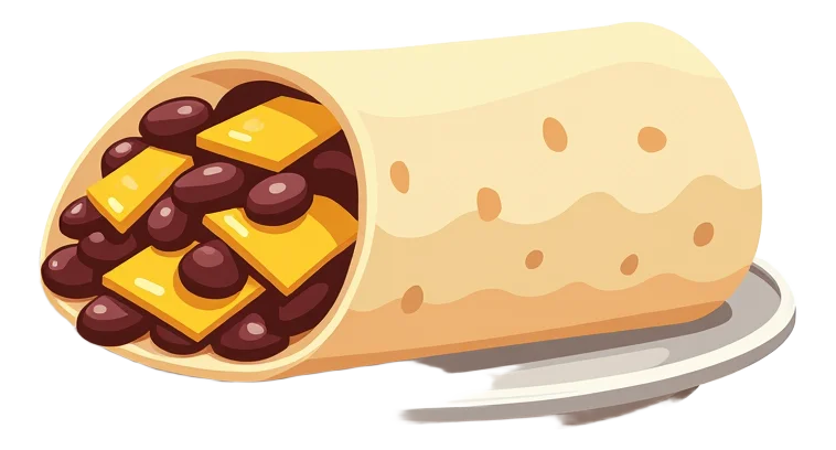 Mini Bean and Cheese Burrito