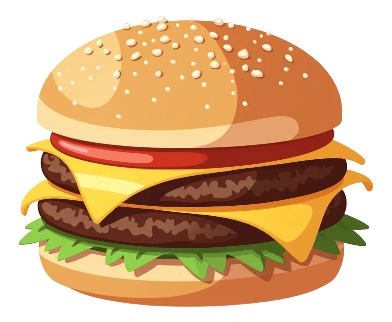 Classic Cheese Burger - Double - American Cheese
