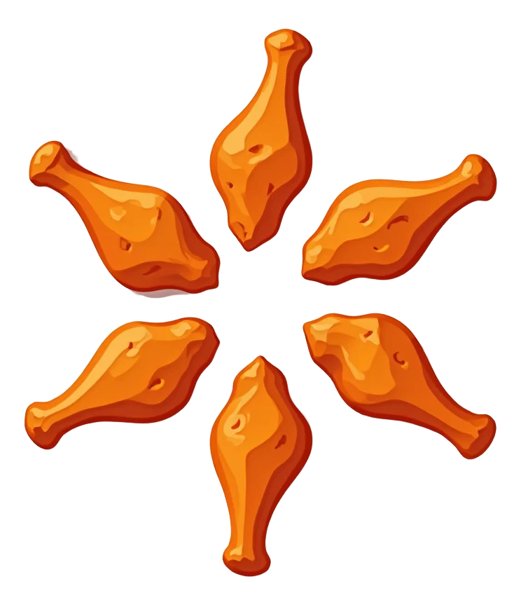 6 Hot Wings