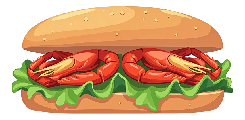 Crayfish & Rocket Sandwich